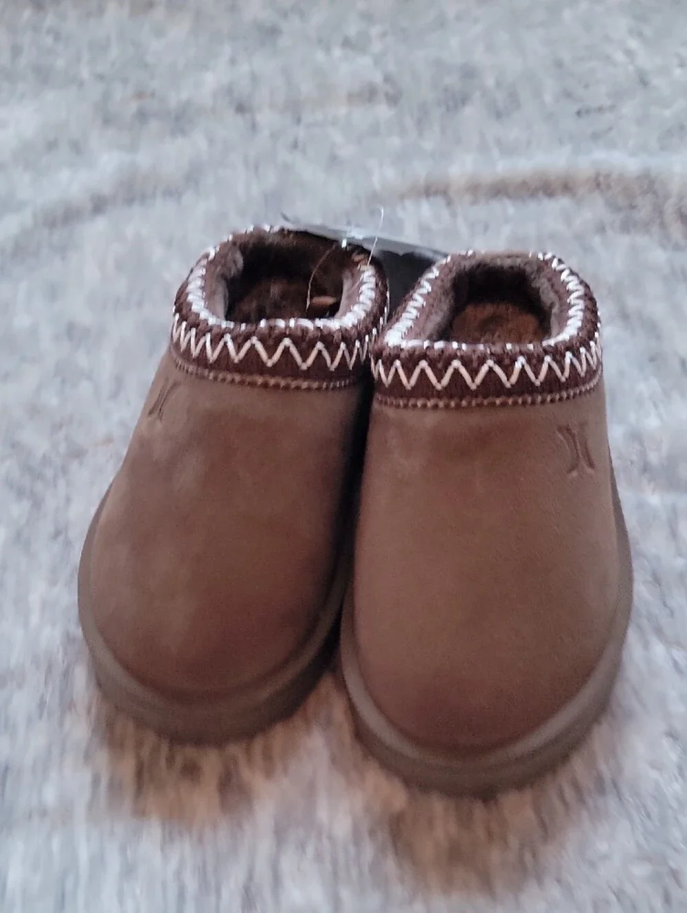Hurley Toddler Brown Cozy Slip-Ons Size 8